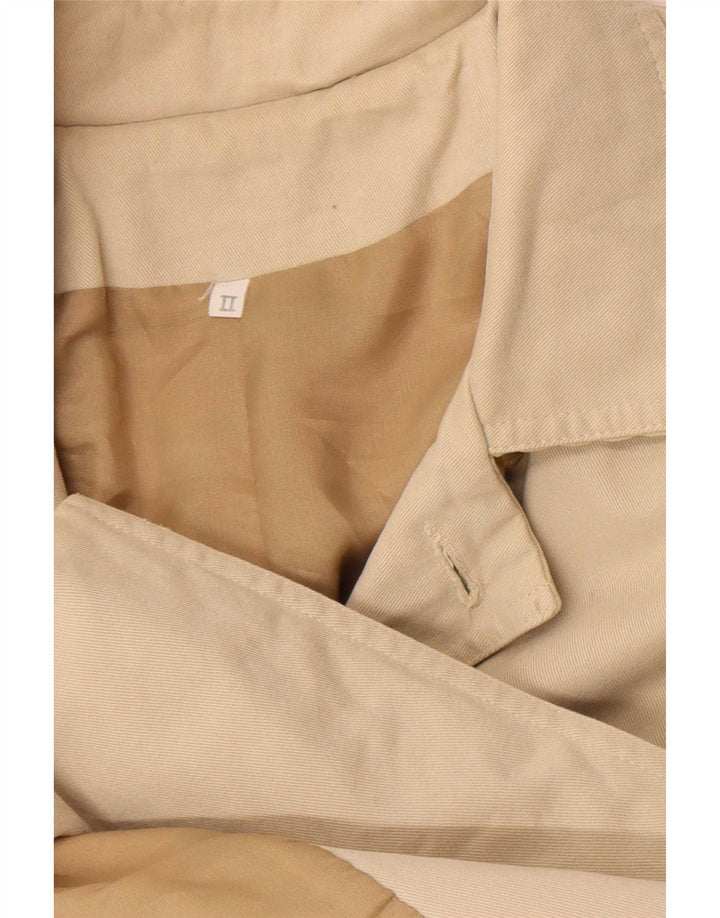 Palton dublu pentru femei vintage UK 14 mare bej