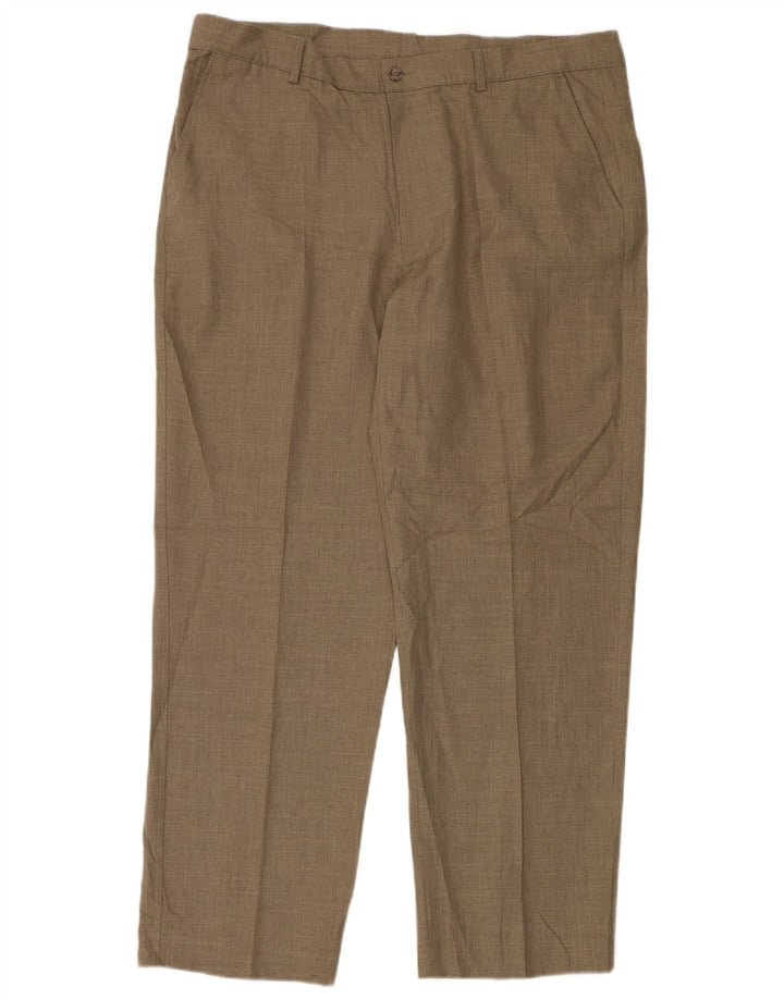 Farah Pantaloni casual conici pentru bărbați L40 L31 Maro Poliester