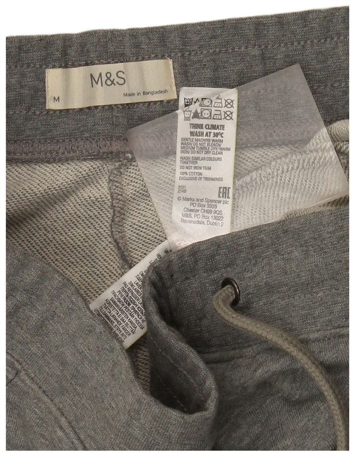 Marks & Spencer Pantaloni de trening pentru bărbați Joggeri din bumbac gri mediu