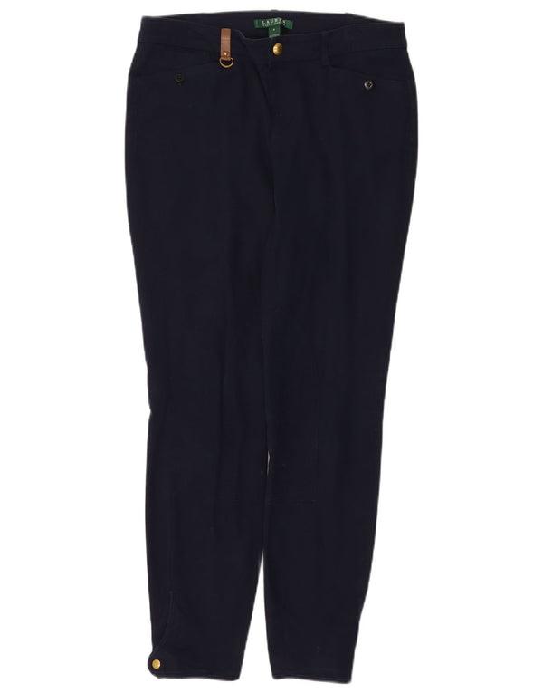 Ralph Lauren Womens Skinny Casual Trousers US 4 Small W30 L28 Navy Blue