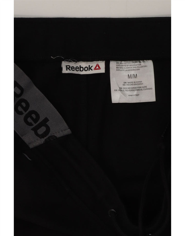 REEBOK Pantaloni de trening grafic pentru bărbați Pantaloni de jogging Medium Black Colorblock