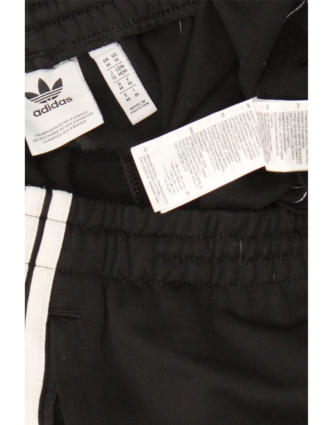 Pantaloni de trening Adidas pentru bărbați Joggeri poliester mediu negru