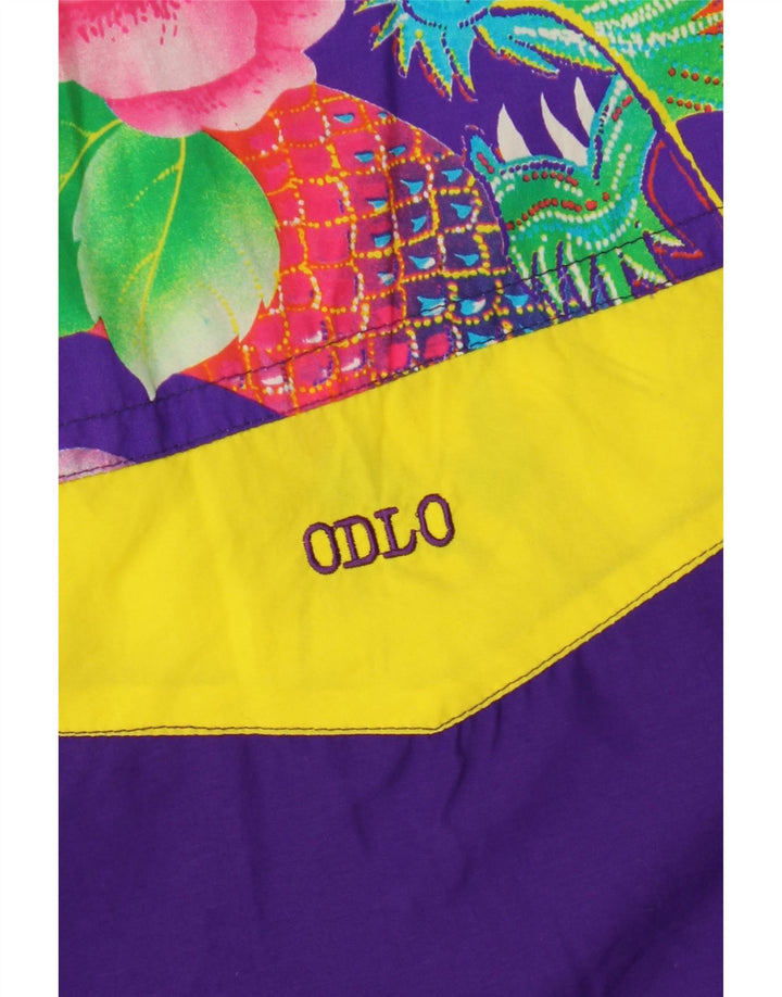 Jachetă Anorak supradimensionată pentru femei ODLO EU 36 Poliester Floral Mov mic