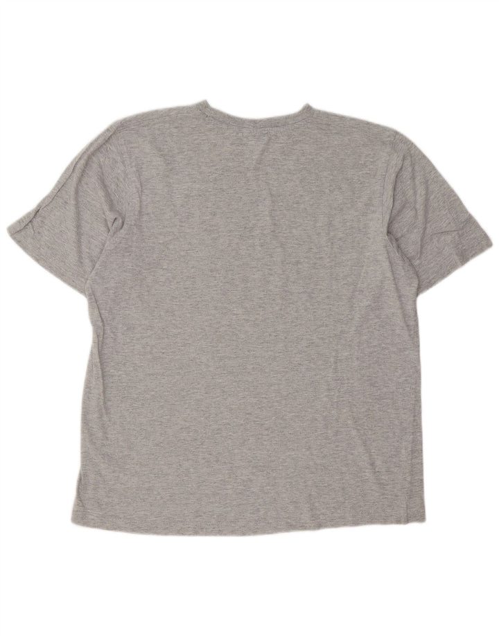 Tricou cu grafică pentru bărbați Coveri Top din bumbac cu pete gri mediu