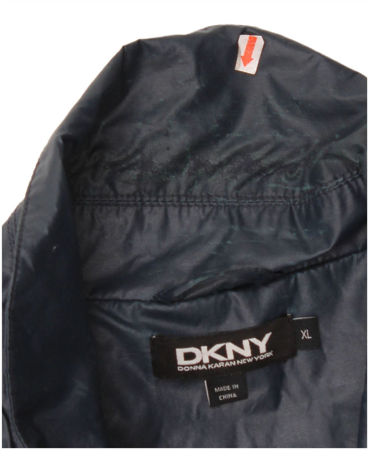 DKNY Jachetă de ploaie pentru bărbați UK 42 XL Bumbac bleumarin