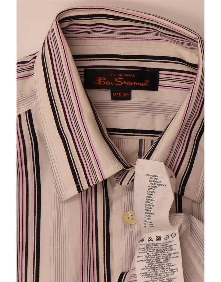 Cămașă pentru bărbați Ben Sherman, bumbac cu dungi albe medii