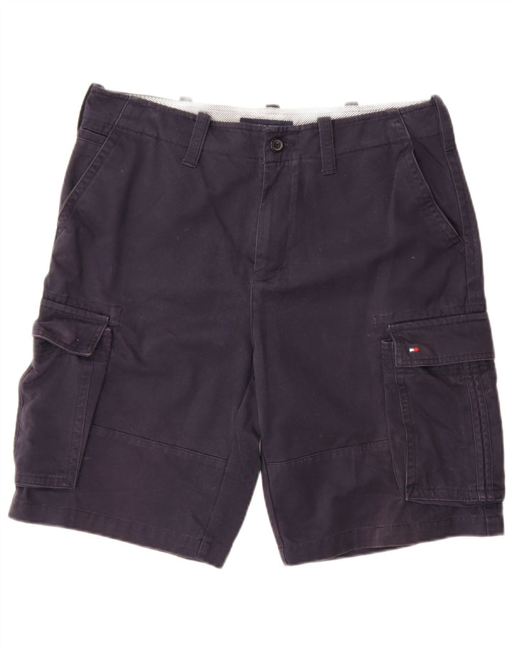 Pantaloni scurți cargo Tommy Hilfiger pentru bărbați W34, mari, albastru, bumbac