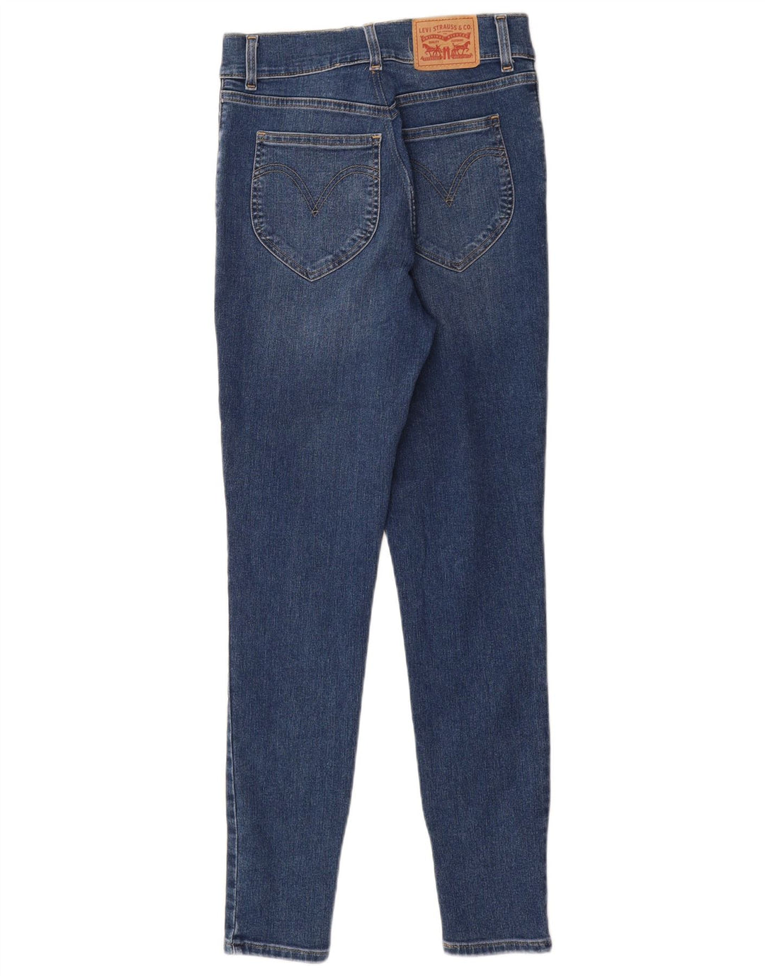 Blugi de damă LEVI'S skinny cu talie înaltă W28 L30 bumbac albastru