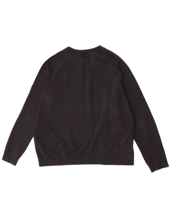 Pulover Nike cu grafic pentru femei UK 16, mare, negru, bumbac