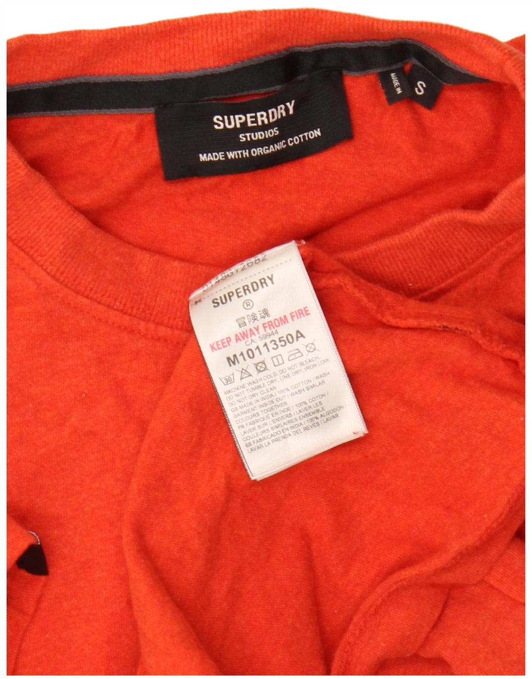 Tricou Superdry pentru bărbați Top mic din bumbac roșu