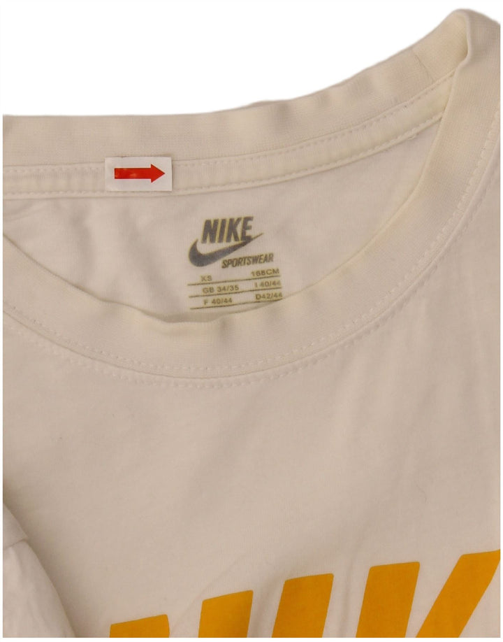 Tricou grafic pentru bărbați NIKE Top UK 34/35 XS Bumbac alb