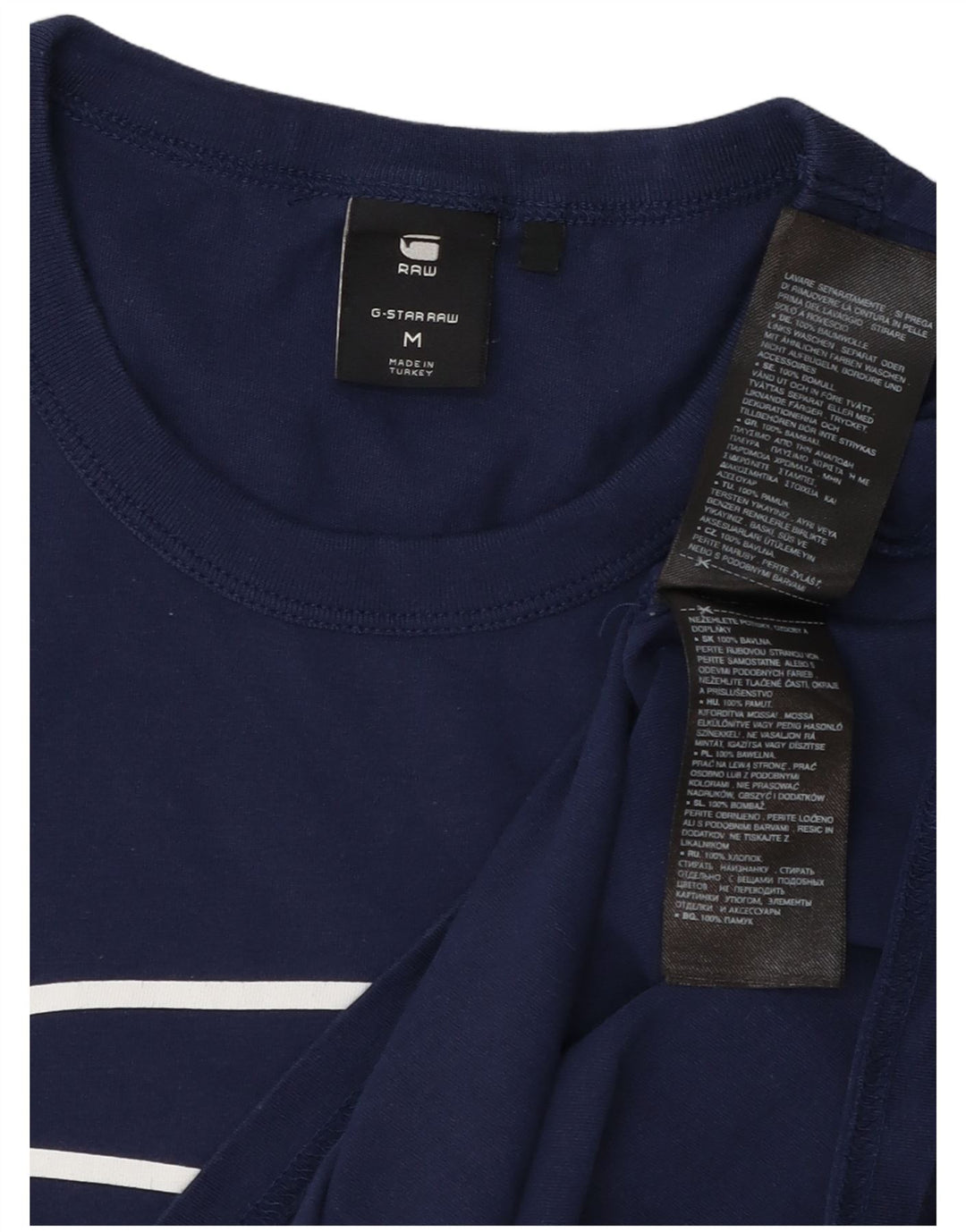 Tricou grafic pentru bărbați G-Star Top mediu din bumbac bleumarin