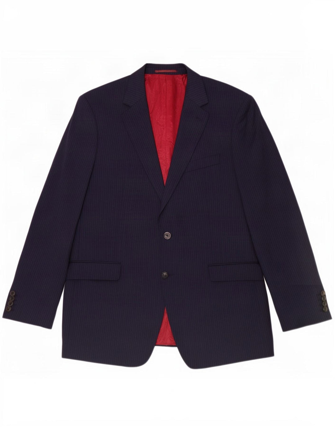 Jachetă pentru bărbați Marks & Spencer, lungă cu 2 nasturi, UK 44 XL bleumarin