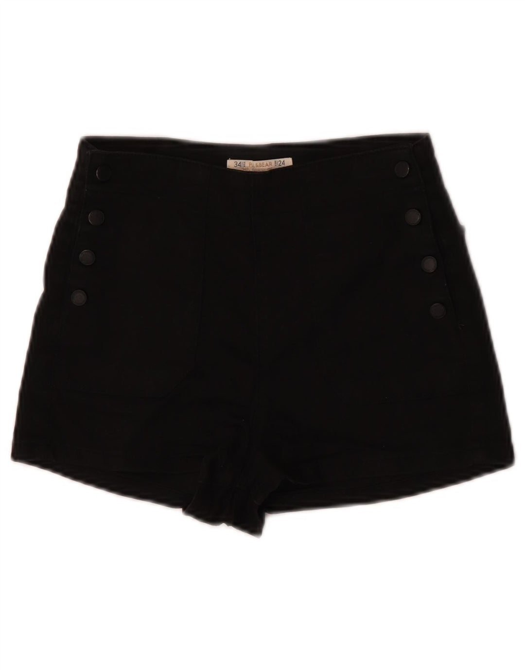 Pull & Bear Pantaloni caldi pentru femei EU 34 2XS W24 Bumbac negru