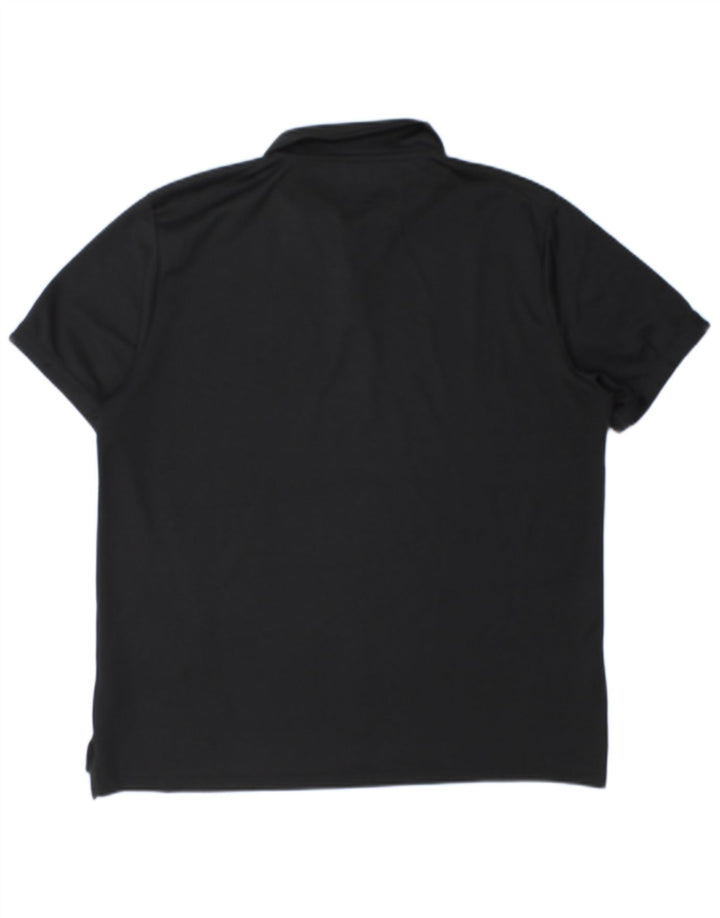 Tricou polo Nike Dri Fit pentru bărbați, mare, negru, poliester