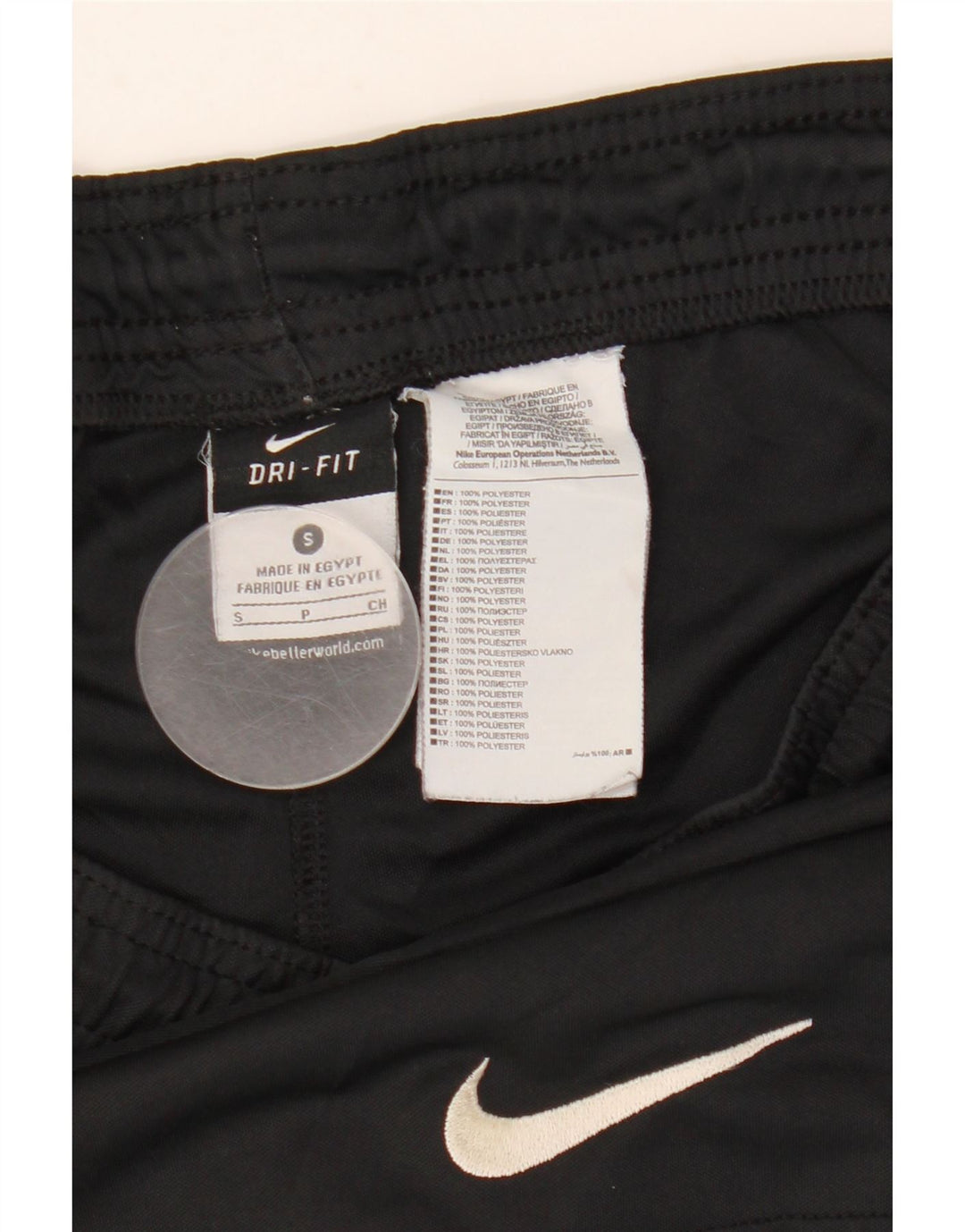 Pantaloni scurți sport Nike Dri Fit pentru bărbați, poliester negru mic