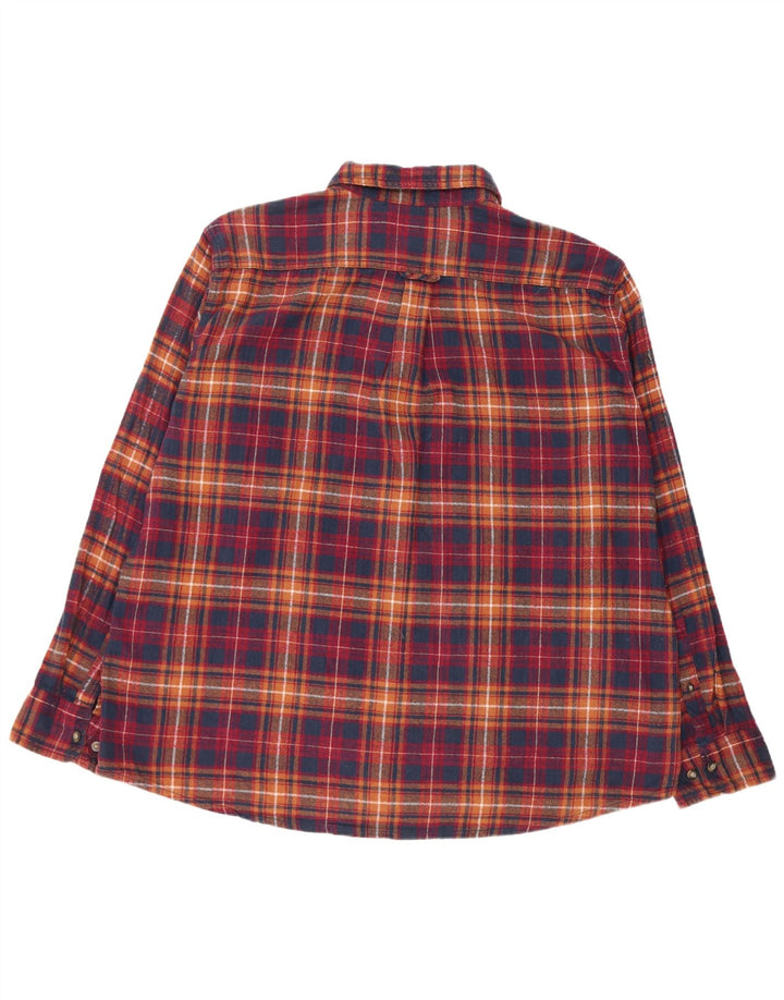 Cămașă de flanel pentru bărbați Eddie Bauer 2XL, bumbac cu carouri multicolore