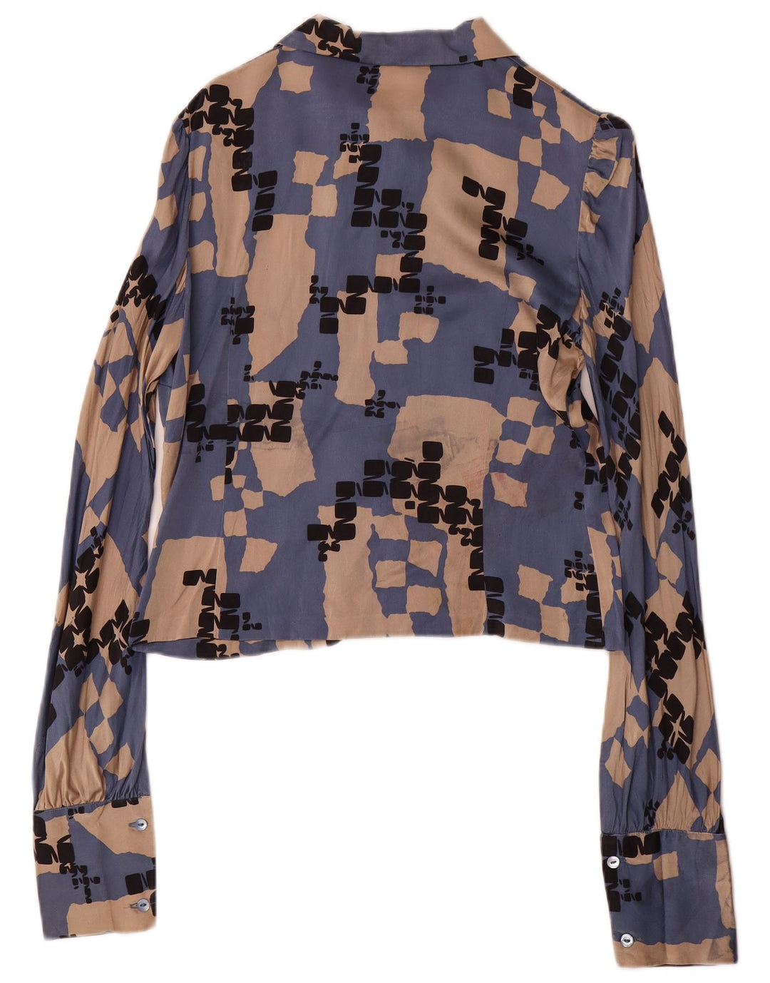 Set fuste 2 piese LES COPAINS pentru femei IT 42 Medium W28 Blue Geometric Matase