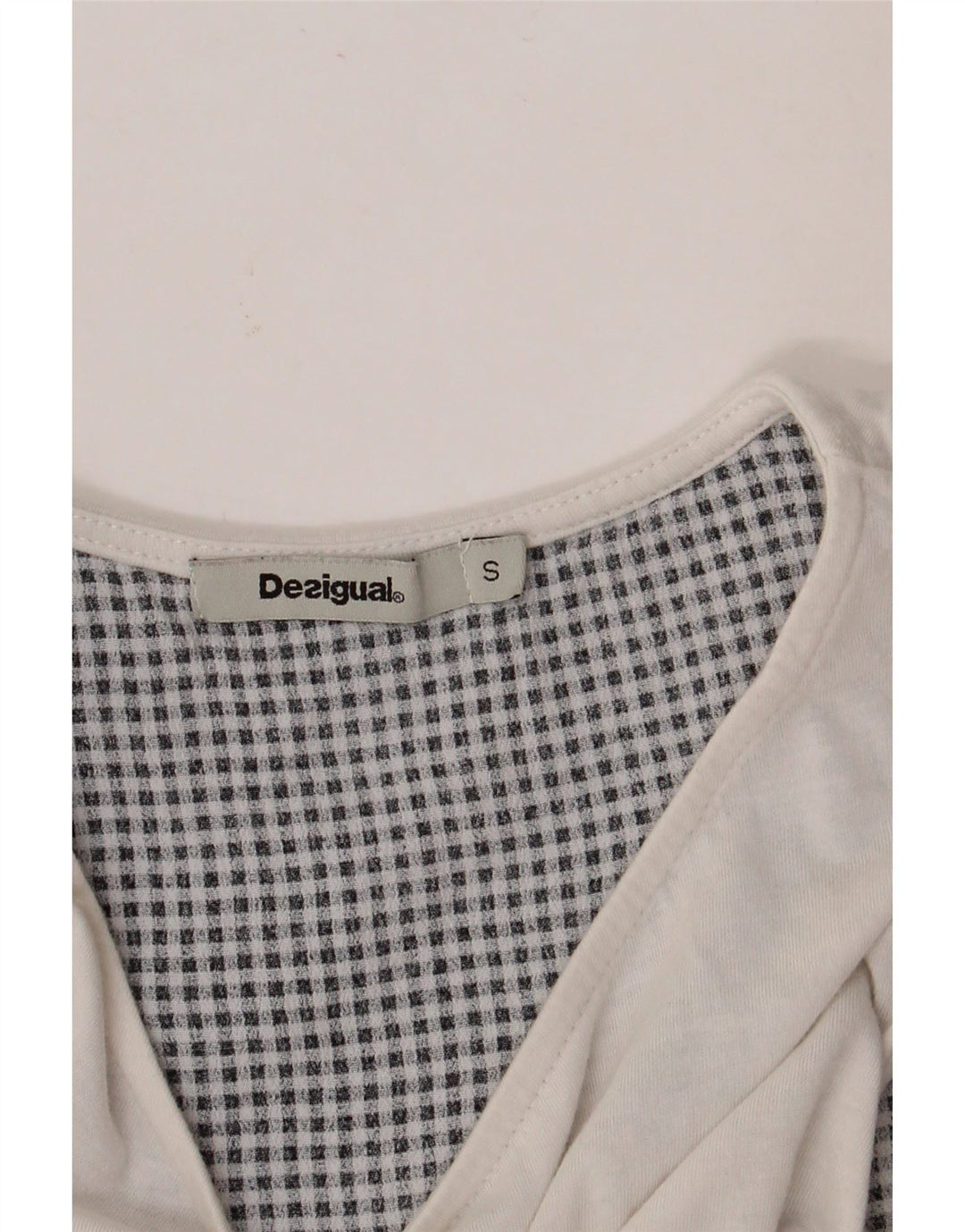 DESIGUAL Bluză fără mâneci pentru femei UK 10 Small White Floral