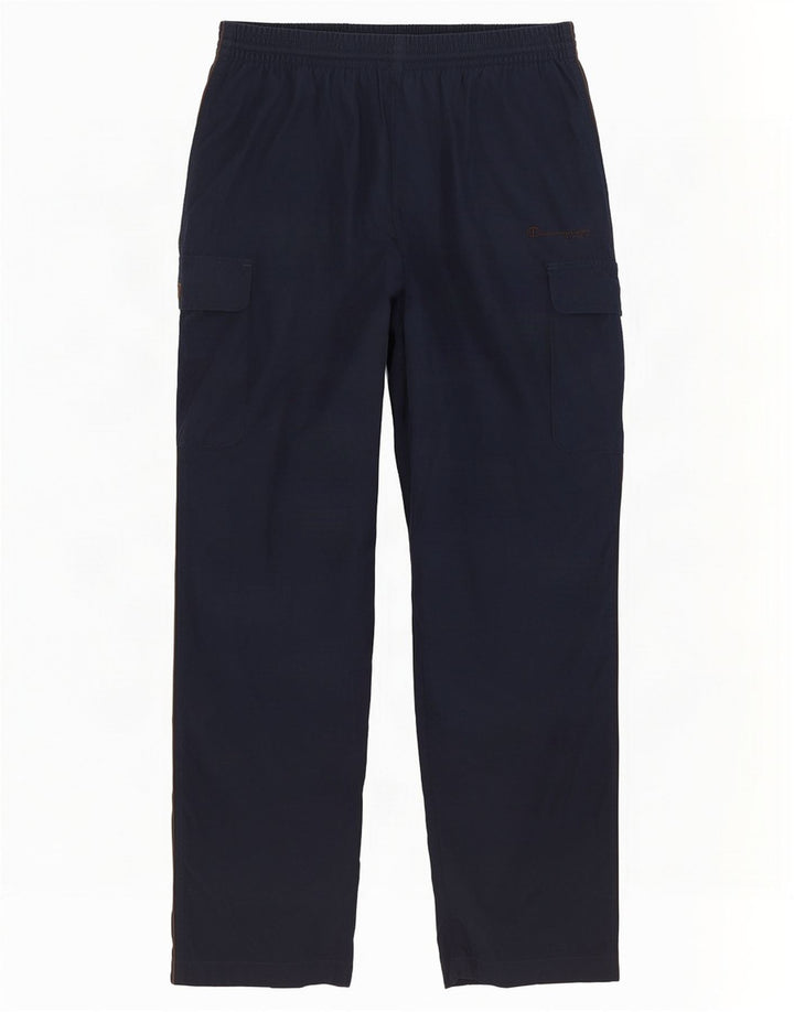 Pantaloni de trening cargo pentru bărbați Champion, mari, poliester, albastru