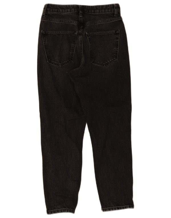 Topshop Blugi conici pentru femei Mom Crop W26 L25 gri