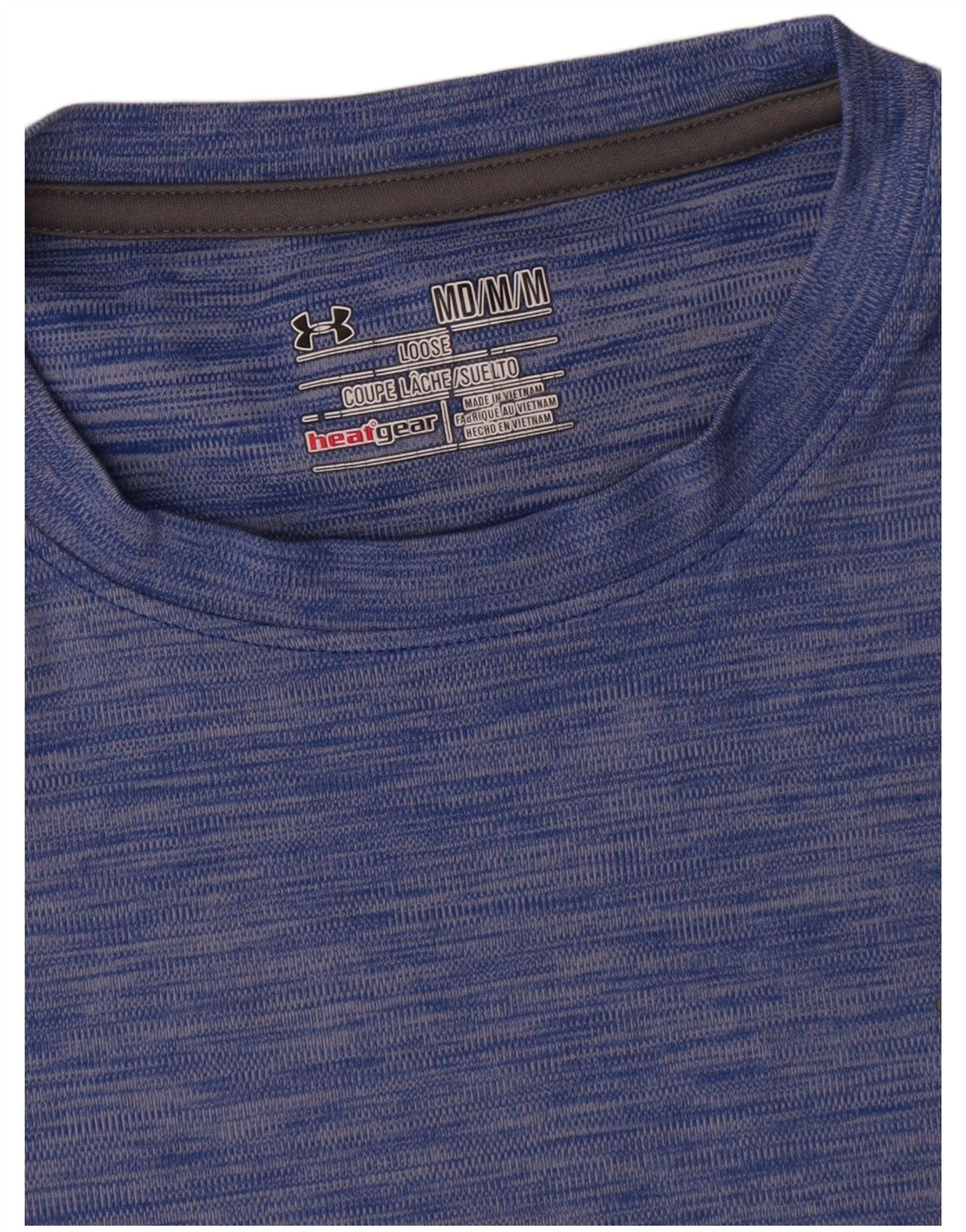 Tricou Under Armour pentru bărbați Heat Gear Top Medium Blue Flecked Polyester