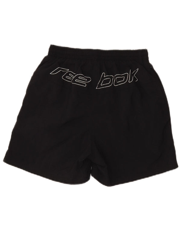 Pantaloni scurți sport grafic REEBOK XS, nailon, negru