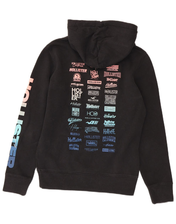 Pulover Hollister pentru bărbați, bumbac, negru