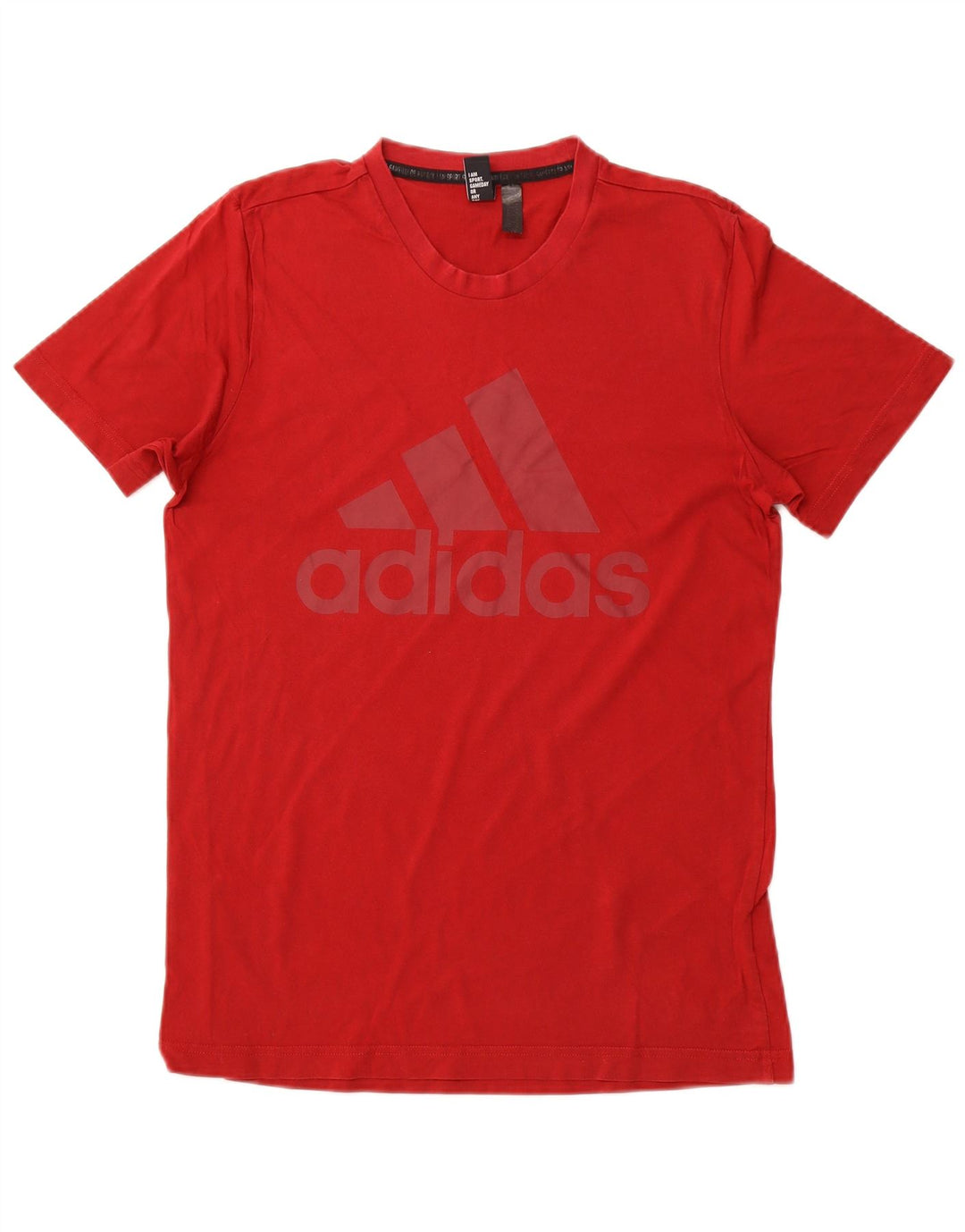Tricou grafic ADIDAS pentru bărbați Top din bumbac roșu mediu