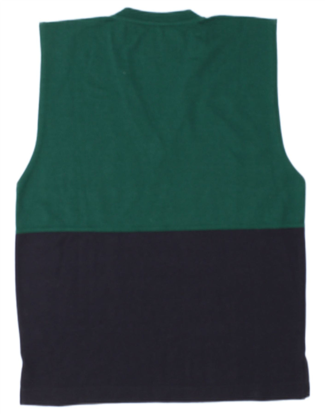 Club Voltaire Mens Vest Tank Top Lână color bloc verde mediu