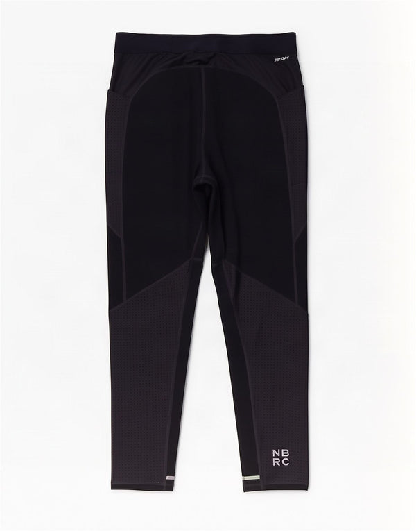 Leggings crop pentru femei New Balance UK 14, mare, bleumarin, color block