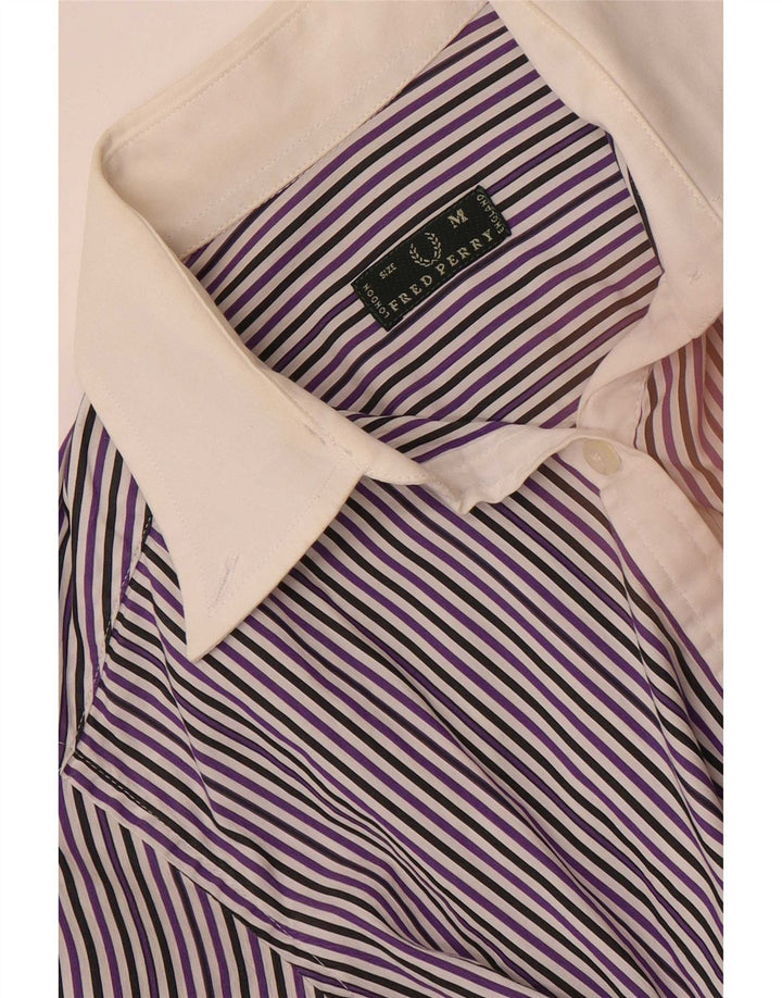 Cămașă formală pentru femei Fred Perry UK 12 Medium Purple Pinstripe