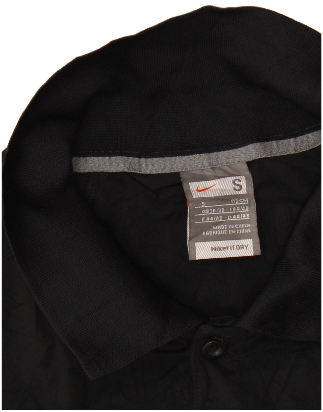 Tricou polo NIKE pentru bărbați Marea Britanie 36/38 Mic, negru, bloc de culoare