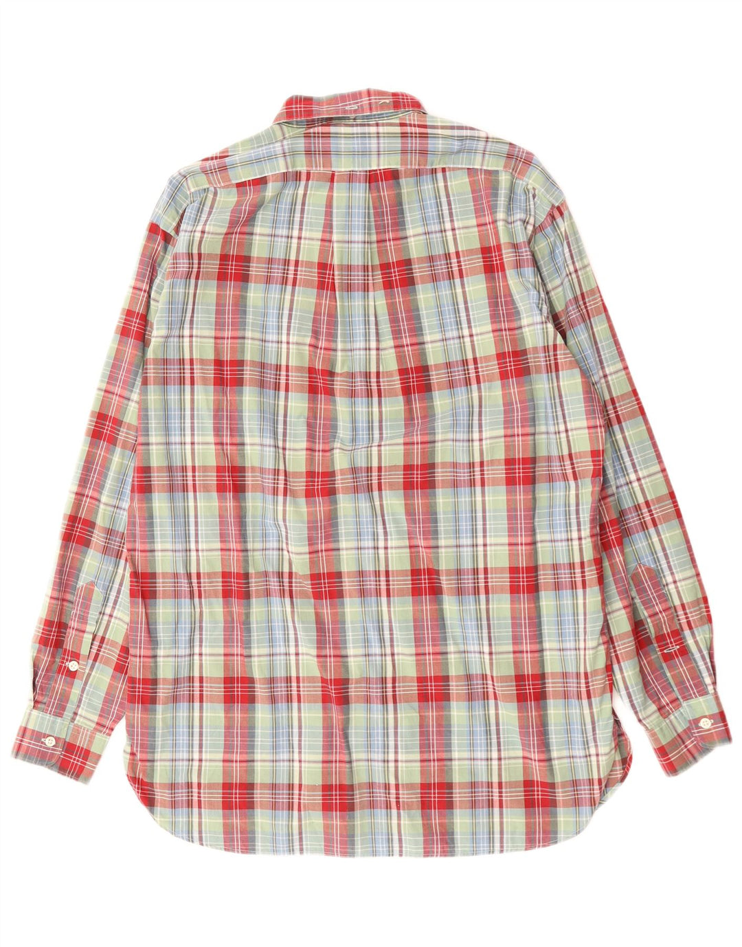 Cămașă pentru bărbați RALPH LAUREN, bumbac cu carouri verde mediu