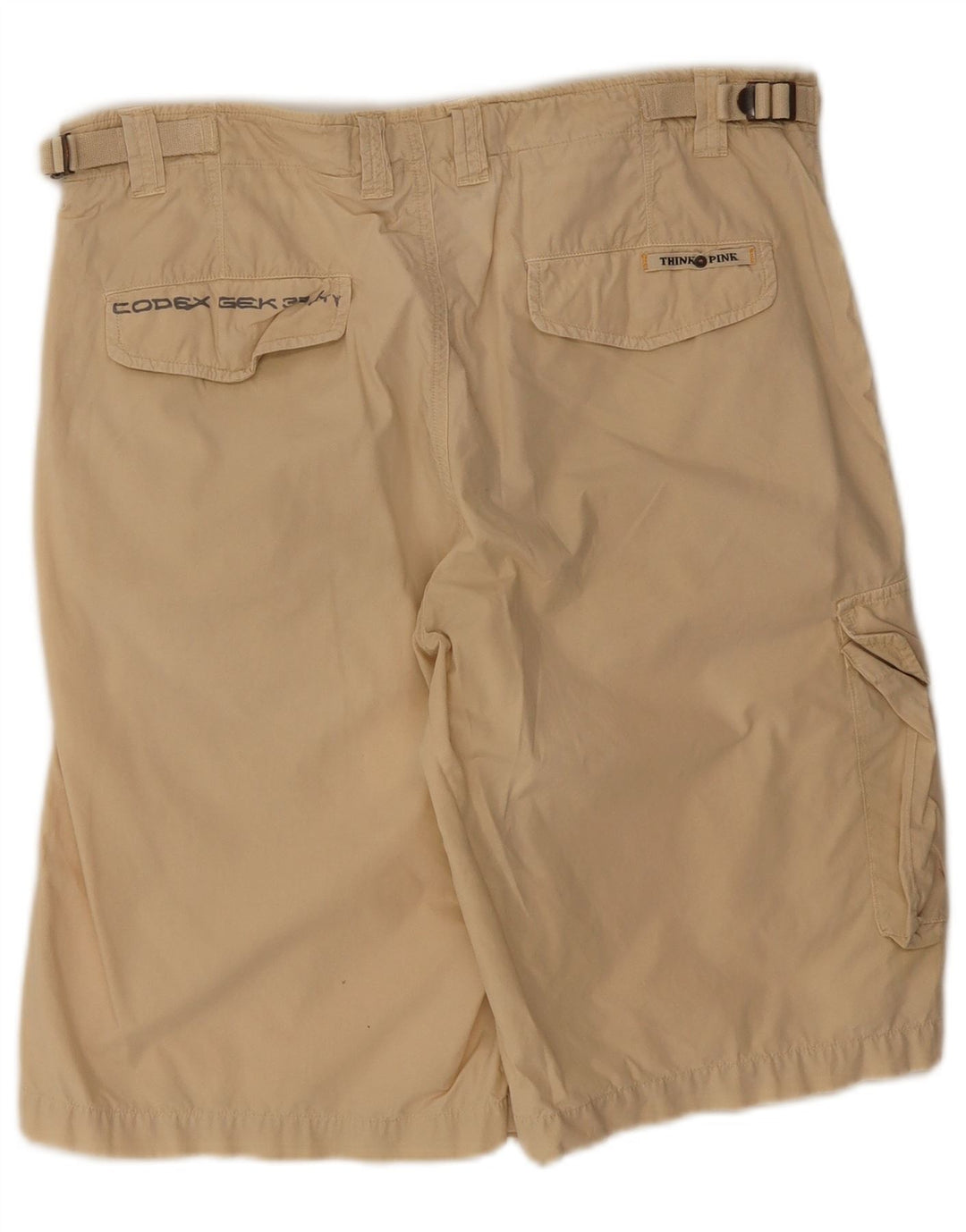 Pantaloni scurți cargo pentru bărbați Think Pink IT 50 Large W34 Beige Bumbac
