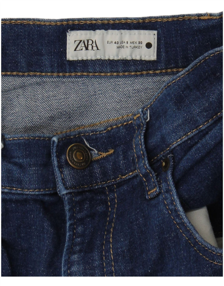 Blugi tăiați pentru femei Zara EU 40 Medium W30 L25 Albastru