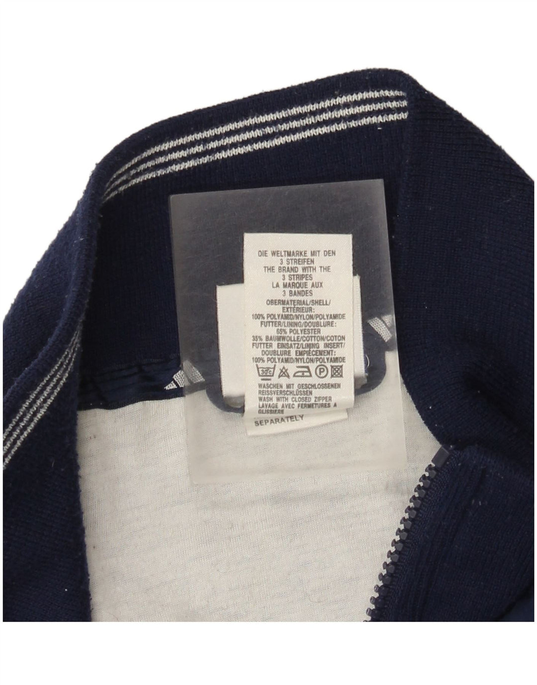 Jachetă de vânt supradimensionată Adidas pentru femei UK 14 Medium Bleumarin Poliamidă
