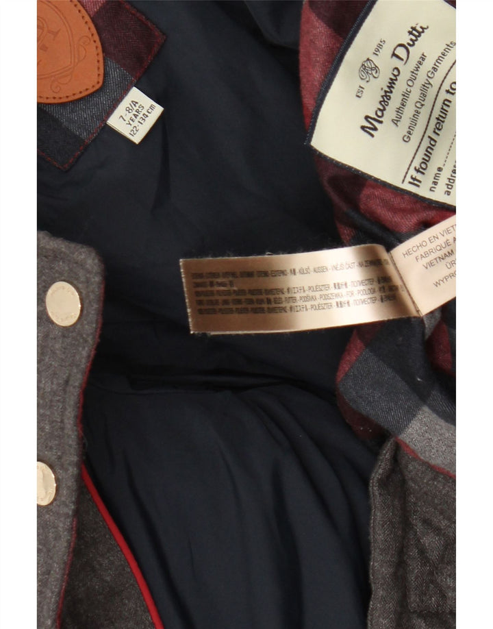 Geaca Matlasata Fete Massimo Dutti 7-8 Ani Gri Poliester