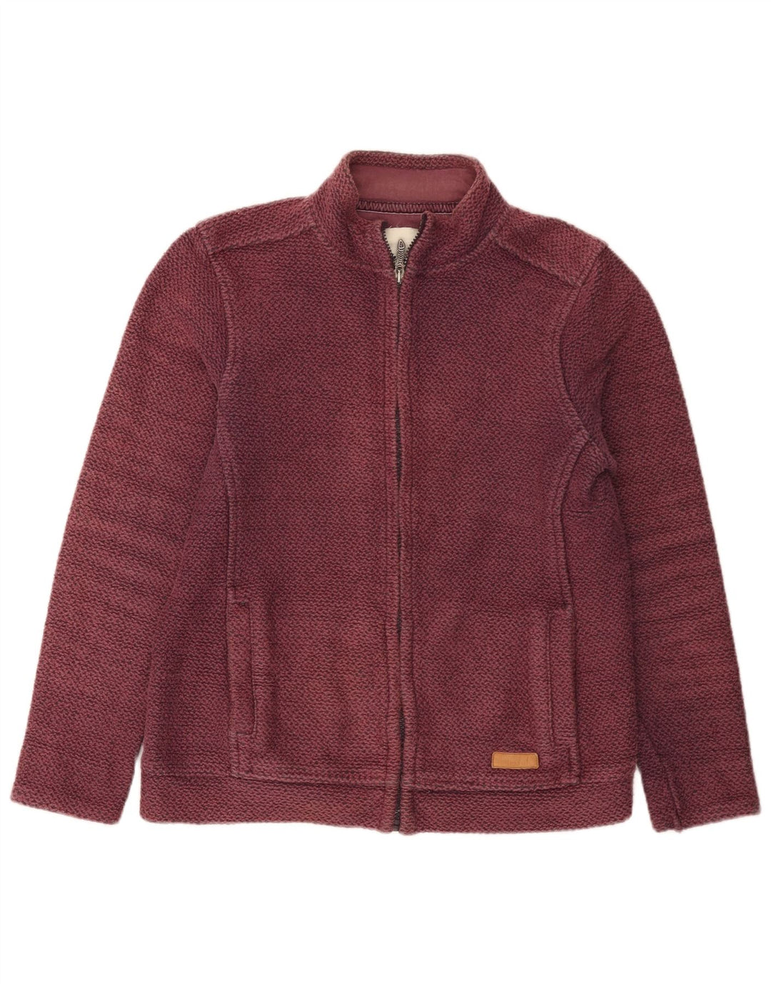 Jachetă de trening pentru femei Weird Fish UK 12 Bumbac Burgundy mediu