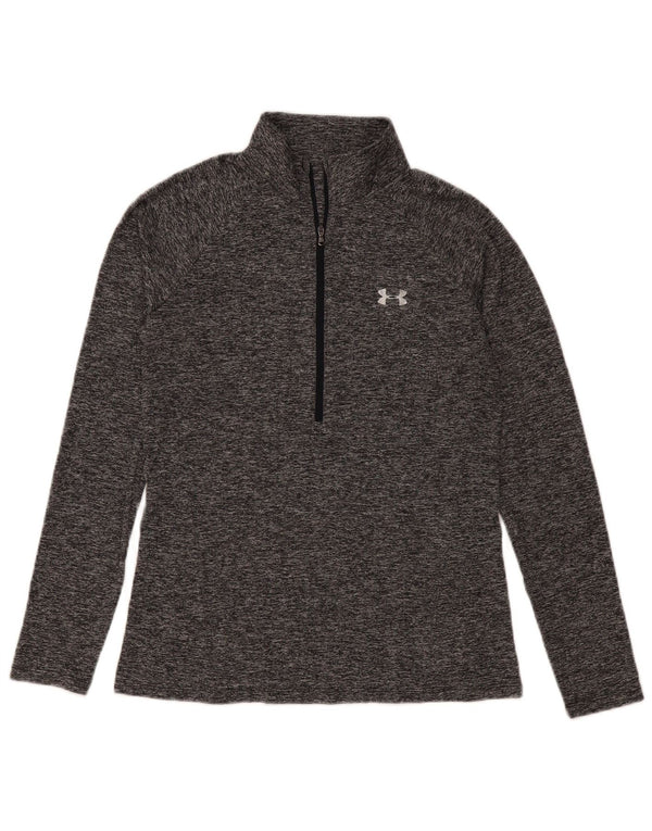 Top de trening Under Armour pentru femei cu mânecă lungă, pulover UK 12, gri mediu