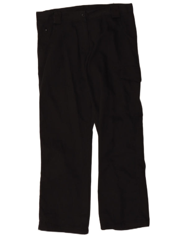 Pantaloni cargo drepti pentru femei Dickies UK 12 Medium W36 L31 Poliester negru