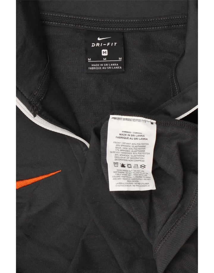 Top de trening Nike Clemson Tigers Pullover pentru femei UK 12 Medium Gri cu dungi