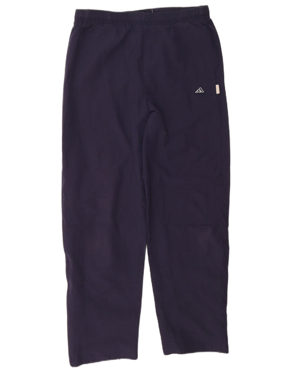 Pantaloni de trening Adidas pentru femei UK 12 Medium Bleumarin Poliester