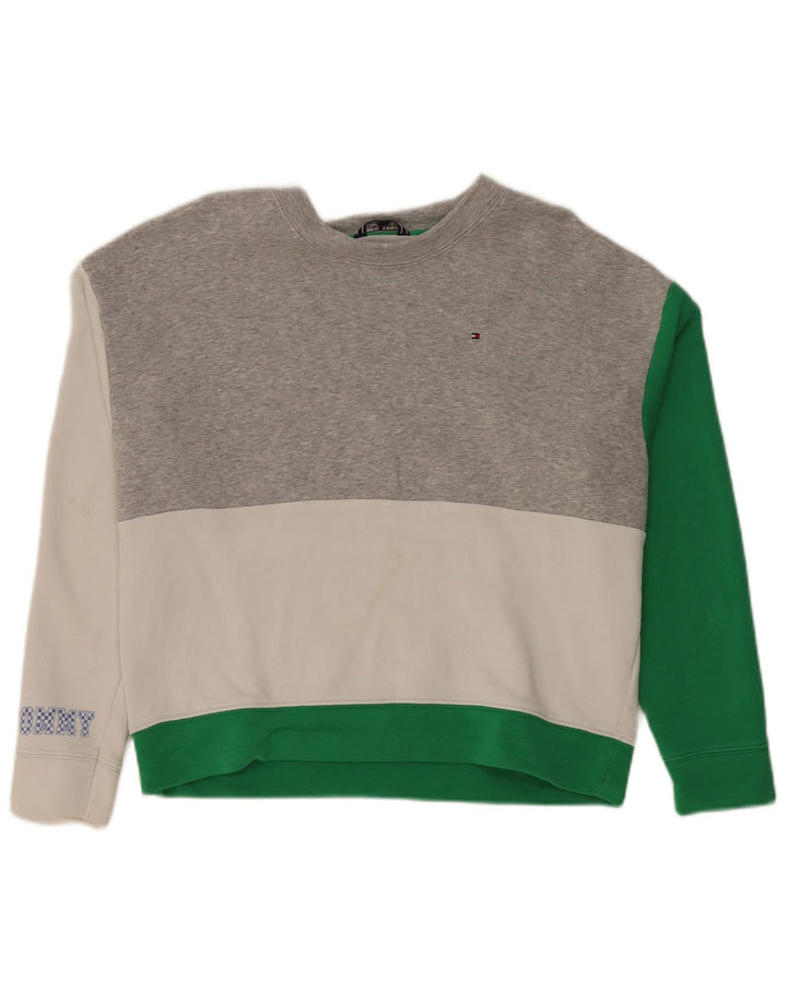 Pulover de hanorac grafic Tommy Hilfiger pentru femei UK 14 Medium Multicolor