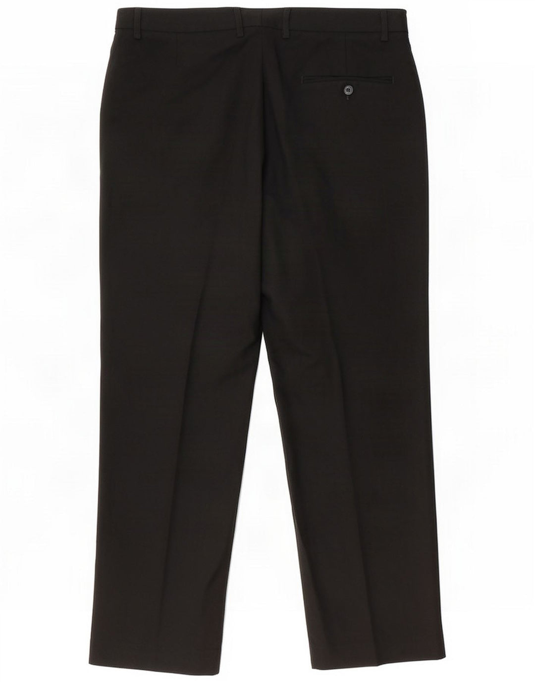 Pantaloni de costum pentru bărbați Marks & Spencer, cu ajustare normală, L36 L31, poliester negru