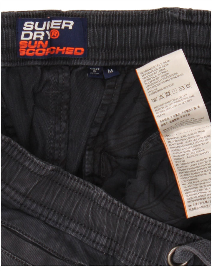 Pantaloni scurți chino Superdry pentru bărbați, bumbac mediu albastru bleumarin