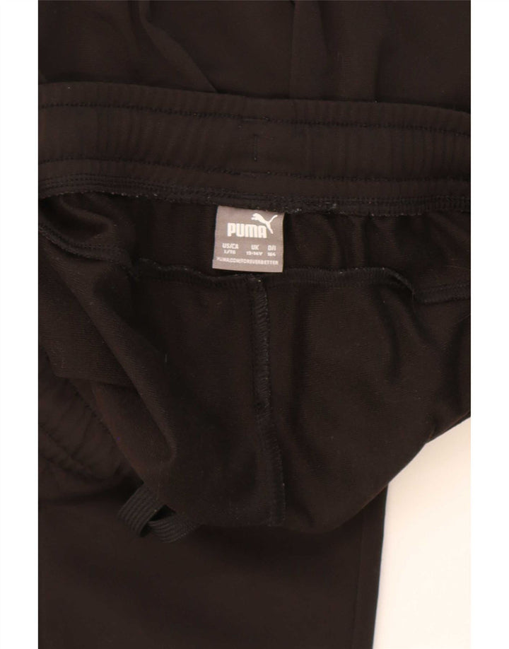 Pantaloni de trening Puma pentru baieti 13-14 ani poliester negru