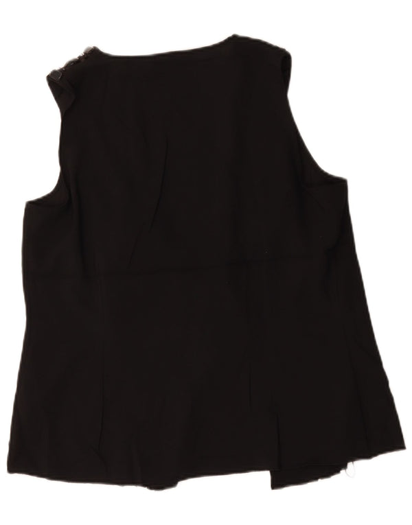 Bluză fără mâneci cu autograf pentru femei Marks & Spencer UK 12 Medium Black