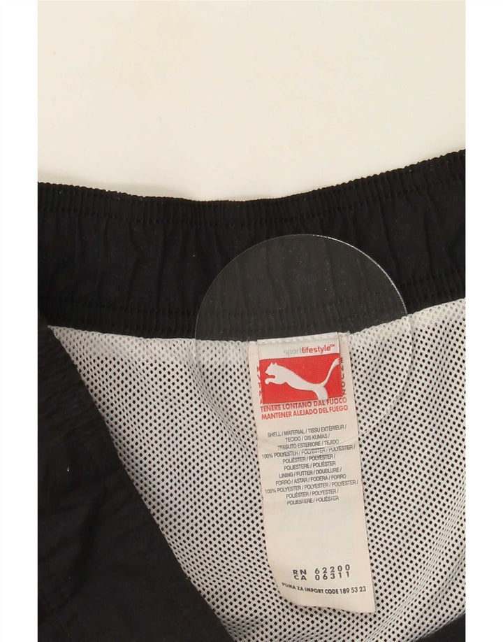Pantaloni scurți de înot grafic Puma pentru bărbați, negru mediu, poliester color bloc