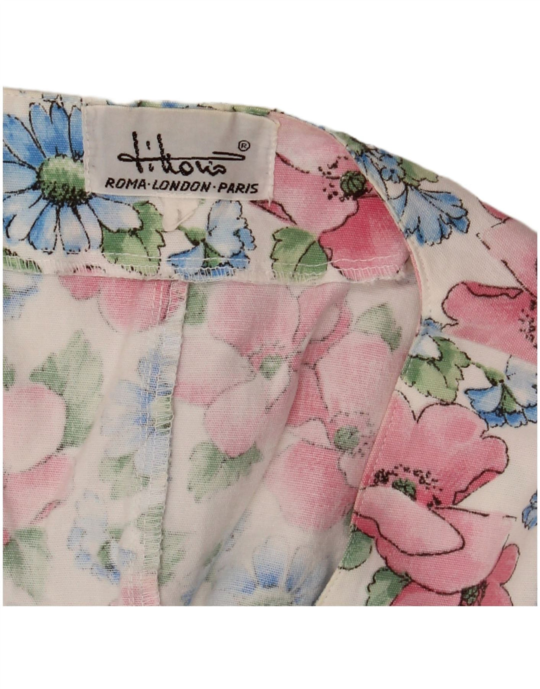 Vestă vintage pentru femei UK 14 Medium Multicolor Floral